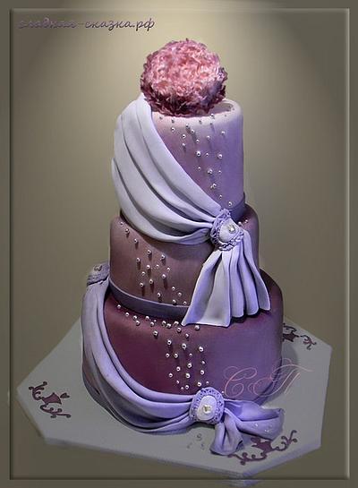Purple Wedding Cake - Cake by Svetlana