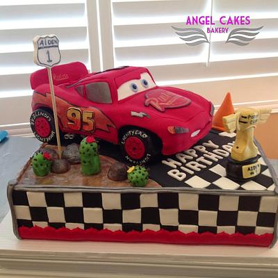 Cars 1st Birthday - Cake by Angel Cakes