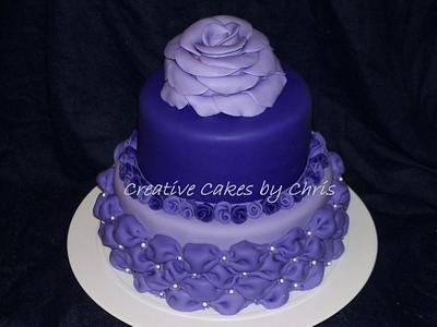 Everything is Coming Up Purple Roses - Cake by Creative Cakes by Chris