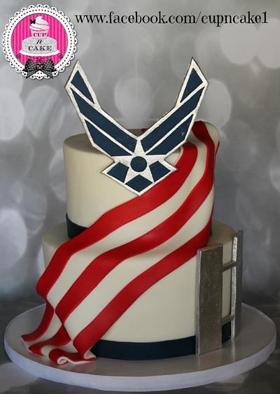 Airforce cake - Cake by Danielle Lechuga