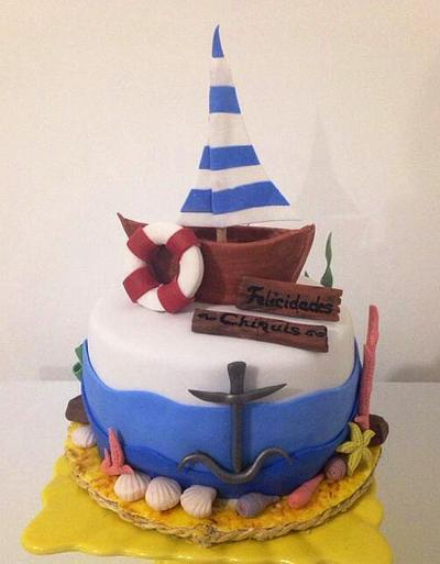 Boat Cake - Cake by Monica Hernandez 