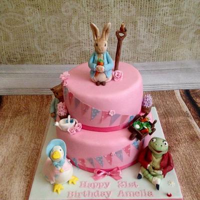 Peter rabbit and friends - Cake by silversparkle
