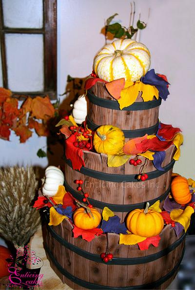 Fall Bushel Cake - Cake by Enticing Cakes Inc.