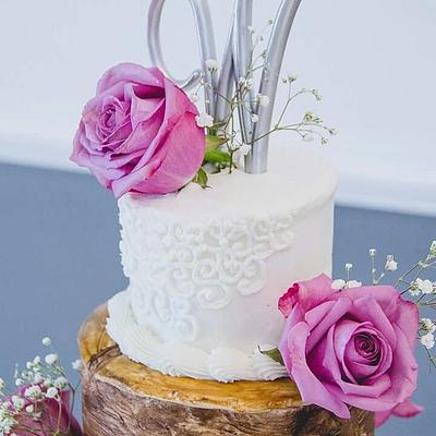 Boho Chic Tree Wedding Cake - Cake by Tiffany DuMoulin