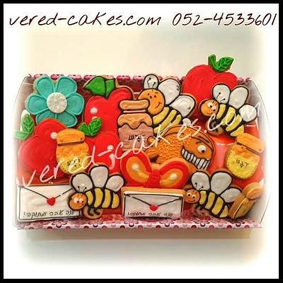 decorated cartoon cookies - Cake by veredcakes