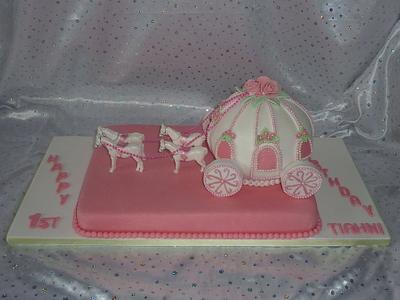 Princess Carriage Cake - Cake by irisheyes