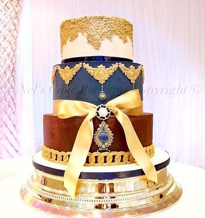 Chocolate Ganache Regal wedding cake  - Cake by nelscakeboutique