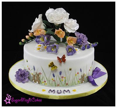 Flowers for mum ♡ - Cake by SugarMagicCakes (Christine)
