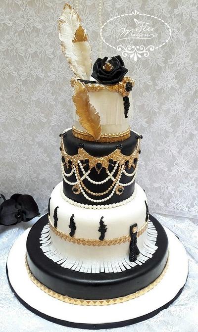 WEDDING CAKE GATSBY - Cake by Fées Maison (AHMADI)