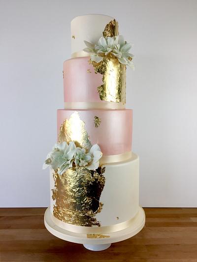 Gold Leaf Cake - Cake by Jacqueline Ordonez