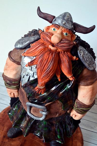 Viking inspired in Stoick from How to train your dragon. @evangeline.cakes - Cake by Evangeline.Cakes 