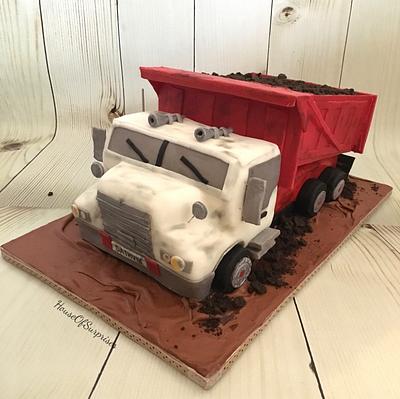 Dump truck  - Cake by Shikha