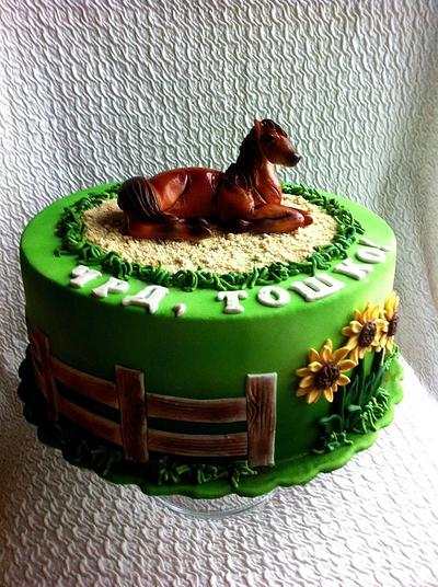 Cake with horse - Cake by Ditsan