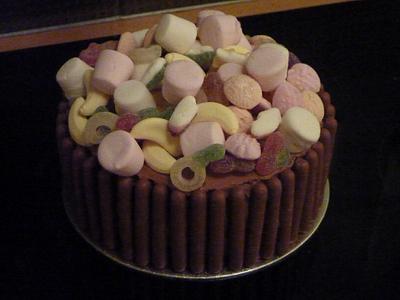 Chocolate & sweets for a 13yr old boy - Cake by Lancasterscakes