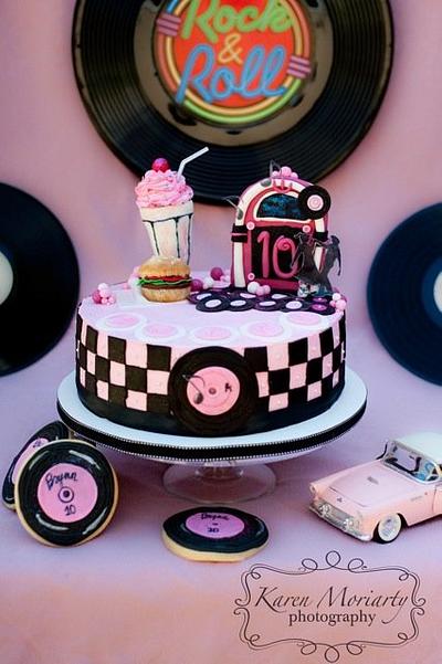 50's Sock Hop Birthday - Cake by SugarMommas Custom Cakes