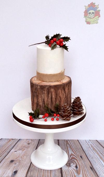 Rustic Christmas Cake  - Cake by Karen Keaney