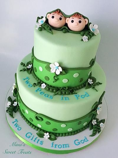 Two Peas in a Pod  - Cake by MimisSweetTreats