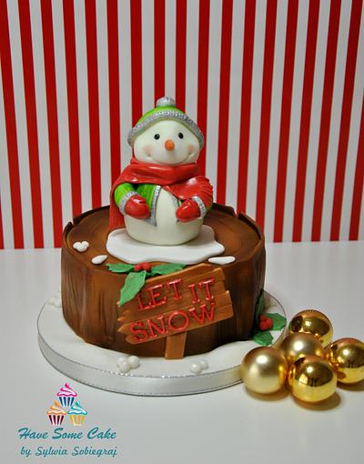 Christmas cake - Cake by Sylwia Sobiegraj The Cake Designer