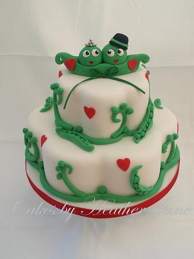 Two Peas in a Pod  - Cake by Cakes By Heather Jane