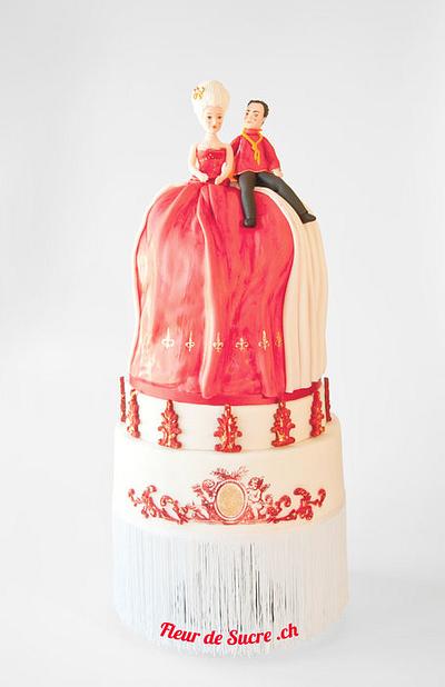 Baroque inspired wedding cake - Cake by Fleur de Sucre