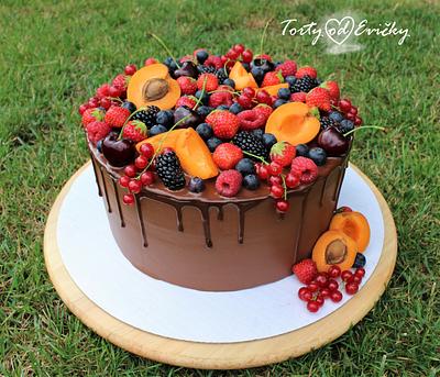 Drip chocolate cake - Cake by Cakes by Evička