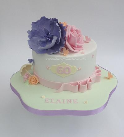 Pretty Pastel Florals - Cake by The Crafty Kitchen - Sarah Garland