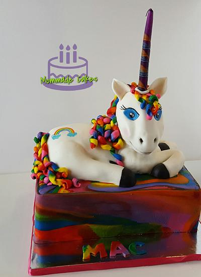 Rainbow unicorn  - Cake by Mommade Cakes 