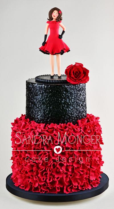 Lady in Red - Cake by Sandra Monger