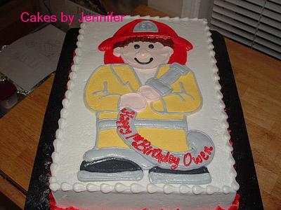 Fireman Owen - Cake by Jennifer C.