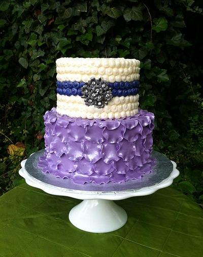 Purple petal cake - Cake by Michelle