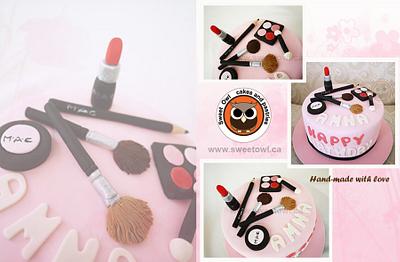 make up cake - Cake by Sweet Owl Cake and Pastry