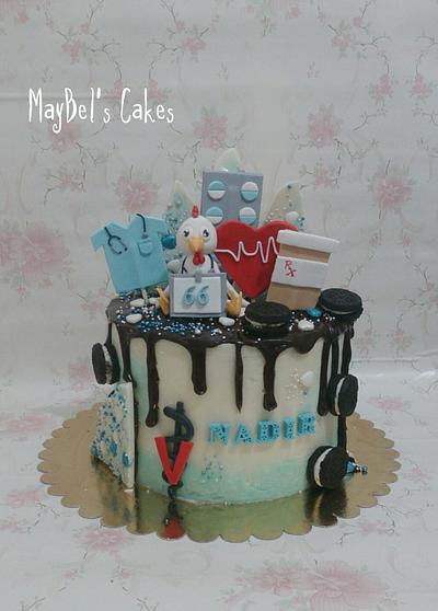 Veterinarian drip cake  - Cake by MayBel's cakes