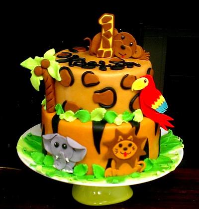 jungle cake - Cake by cheeky monkey cakes