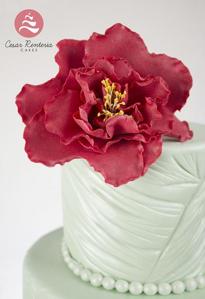 Texture wedding cake. - Cake by Cesar Renteria Cakes
