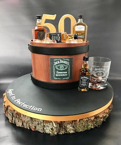 Jack Daniels 50th - Cake by Canoodle Cake Company