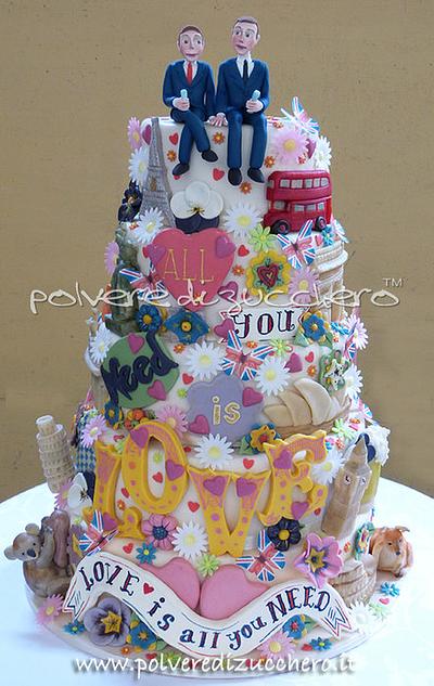 gay wedding cake - Cake by Paola