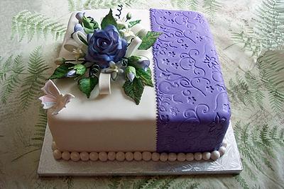 Birthday cake for my Mom - Cake by srkcakelady