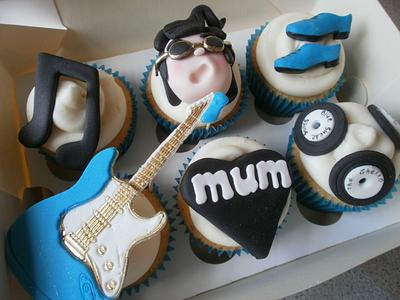 Elvis Themed Cupcakes - Cake by Babycakes & Roses Cakecraft