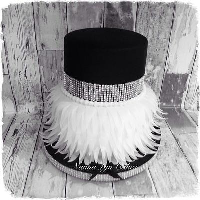 Black and white wedding cake - Cake by Nanna Lyn Cakes
