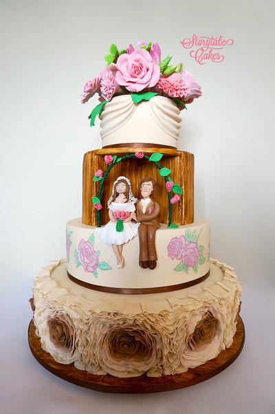 Spring Wedding Cake for the Cake bake and sweets Show - Cake by Storytalecakes