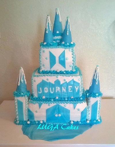 Frozen Castle - Cake by Luga Cakes