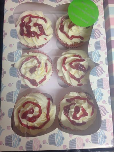 Jammy Surprise Cupcakes - Cake by CharlotteHargroveCakes