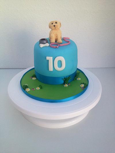 Toy Poodle Puppy - Cake by Donna Sanders