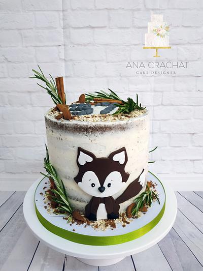 Fox cake  - Cake by Ana Crachat Cake Designer 