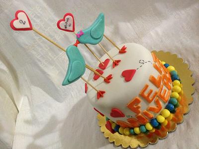 Birds in Love - Cake by TheCake by Mildred