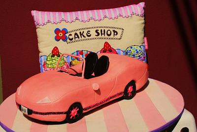 Pink Convertible - Cake by LadySucre