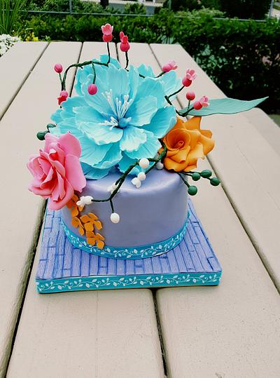 Colorful garden - Cake by Garima rawat