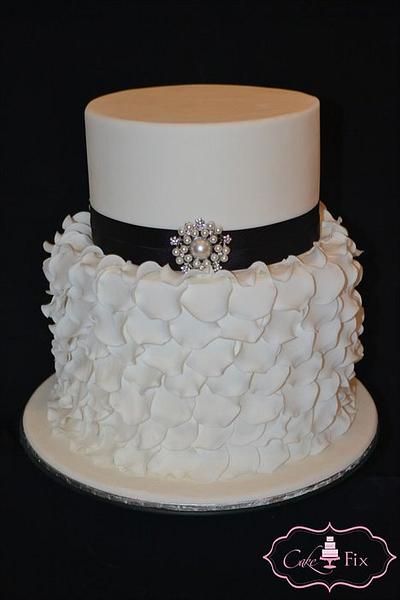 Rose Petal Wedding Cake - Cake by cakefix