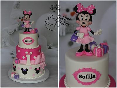 Minie Mouse pink cake - Cake by Zaklina