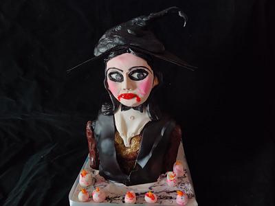 Modern Witch Bust for Sugar witches collab - Cake by Dr RB.Sudha